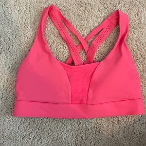 Lululemon pink sports bra size 4